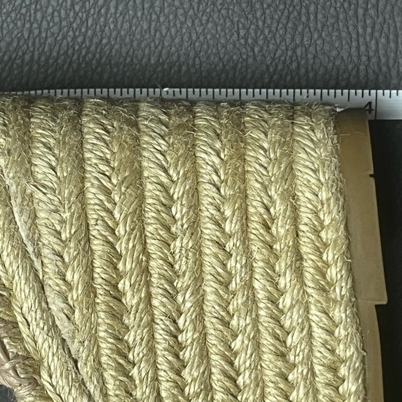 Coach Kit Wedge Espadrille Pink Leather Ankle Strap Signature i - Picture 6 of 7